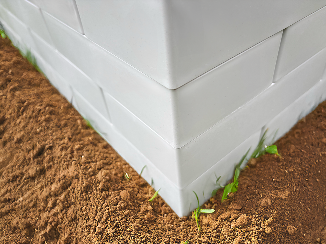 PolyBrick bouwblokken wandsectie