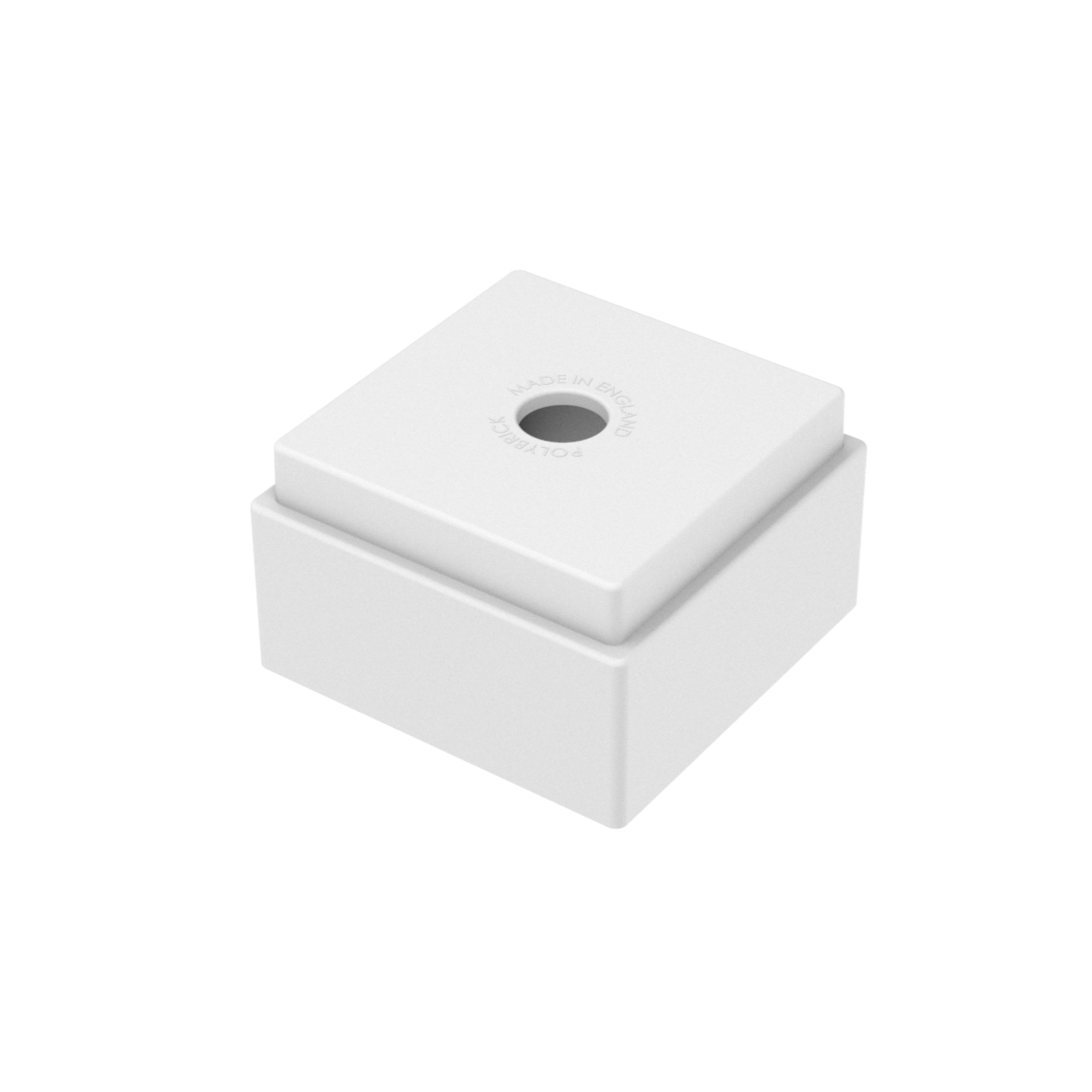 Wit enkelvoudig PolyBrick plastic bouwblok