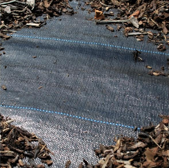 Mulchdoek dat onkruid onderdrukt